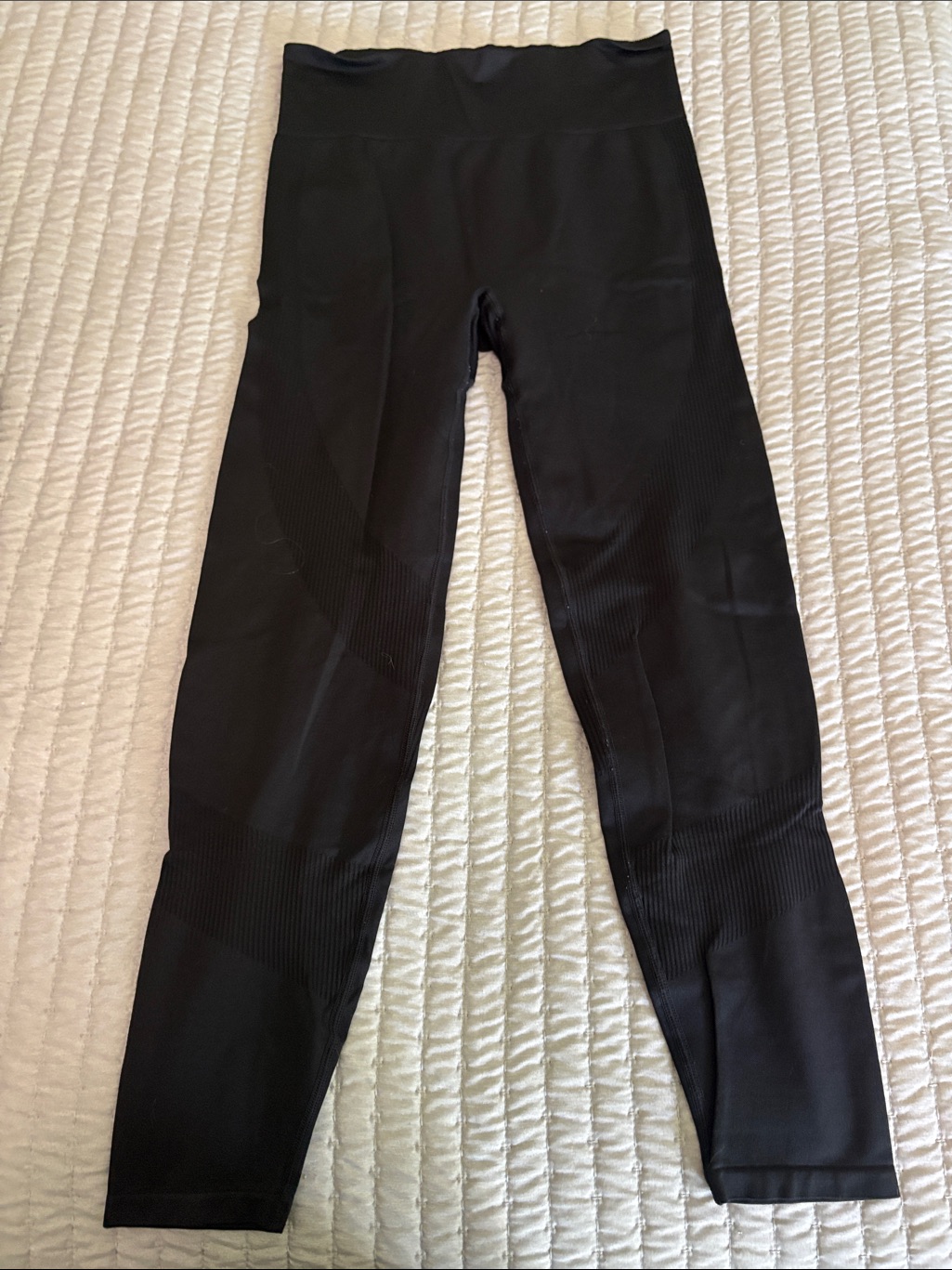 Pink Victoria's Secret Black High-Rise Seamless Leggings